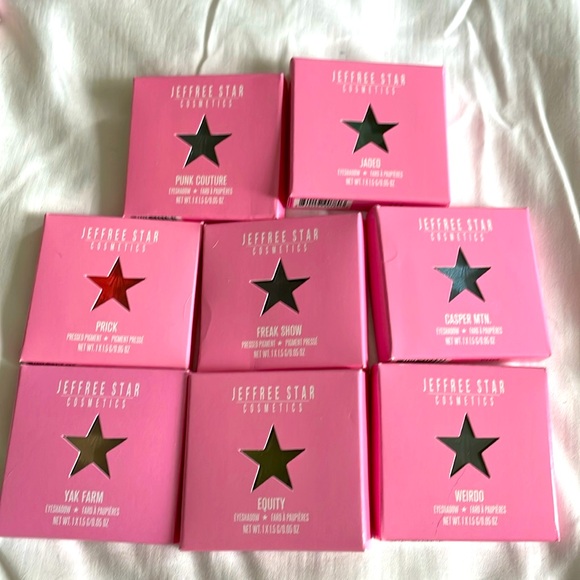 Jeffree Star eyeshadow singles - 8 total - Picture 1 of 9